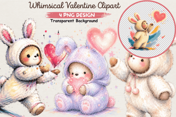 Download Whimsical Valentine Clipart PNG,love PNG - Valentine Collection
