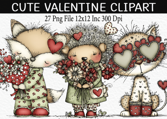 Download Cute Valentine Clipart - Valentine Collection