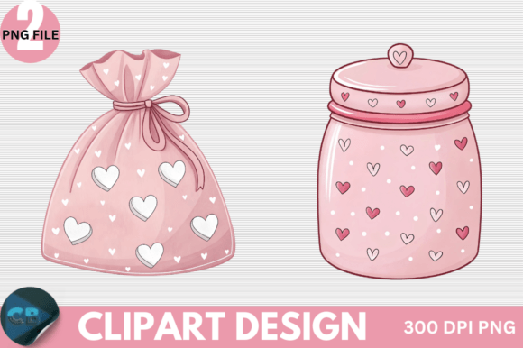 Download Retro Pink Valentine Clipart PNG - Valentine Collection