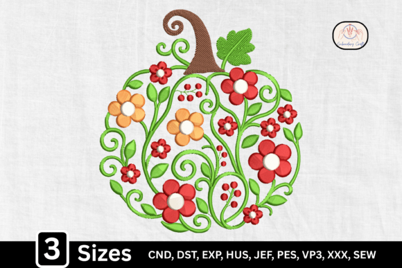 Download Cute Fall Floral Pumpkin - Premium Bundle
