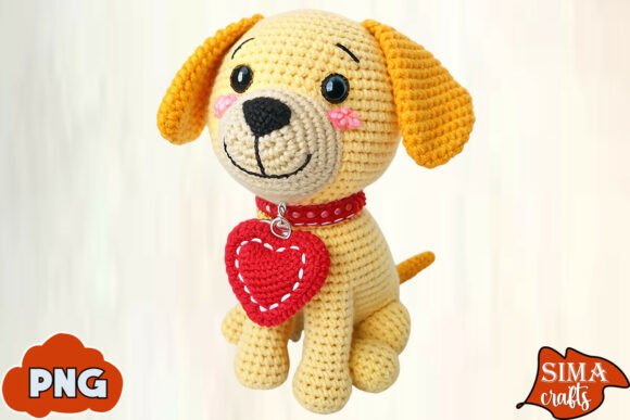 Download Yarn Crochet Dog Valentine Sublimation - Valentine Collection
