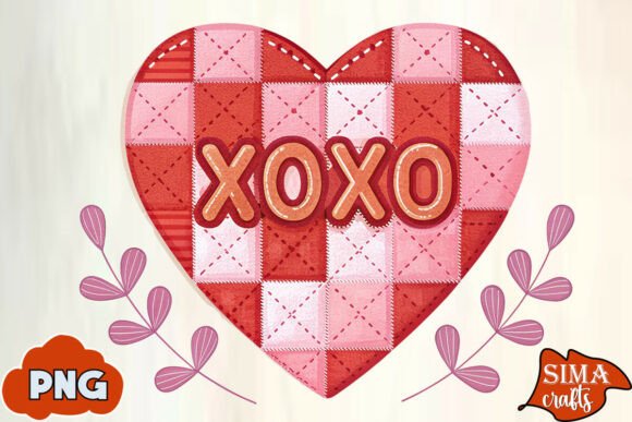 Download Valentine's Day Xoxo Checkered Heart PNG - Valentine Collection