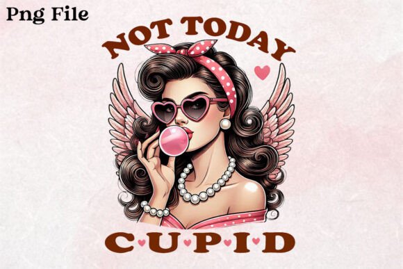 Download Not Today Cupid Funny Valentines PNG - Valentine Collection