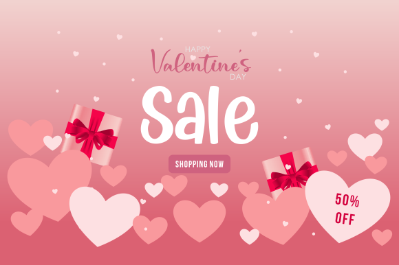 Download Valentine's Day Sale Banner - Valentine Collection