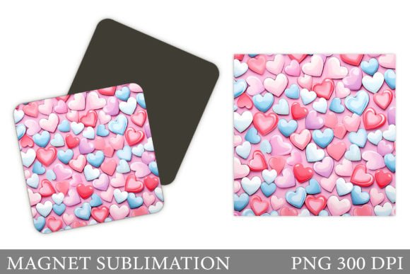 Download Valentines Hearts Magnet Design - Valentine Collection