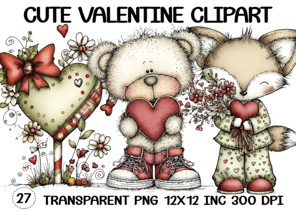 Download Cute Valentine Clipart - Valentine Collection