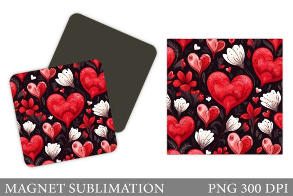 Download Valentines Hearts Magnet Design - Valentine Collection