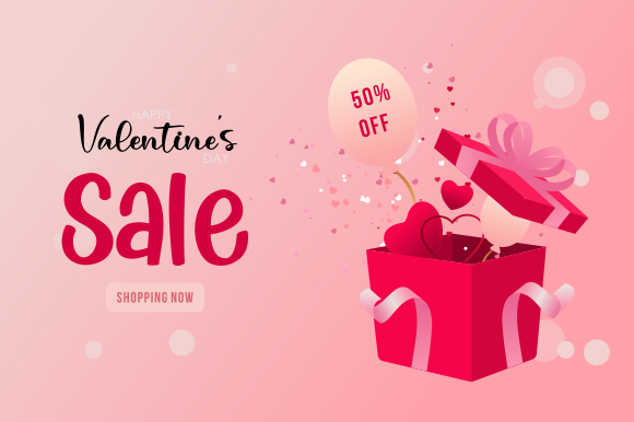 Download Valentine's Day Sale Banner - Valentine Collection