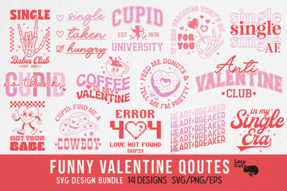 Download Funny Valentine Quote SVG PNG Bundle - Valentine Collection