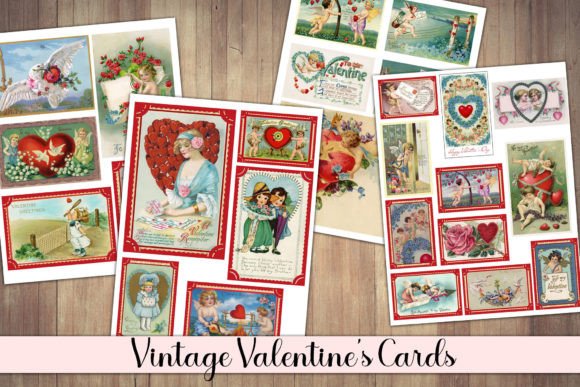 Download Authentic Vintage Valentines Cards - Valentine Collection