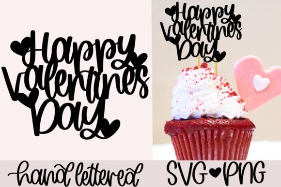 Download Happy Valentine's Day Cake Topper Svg - Valentine Collection