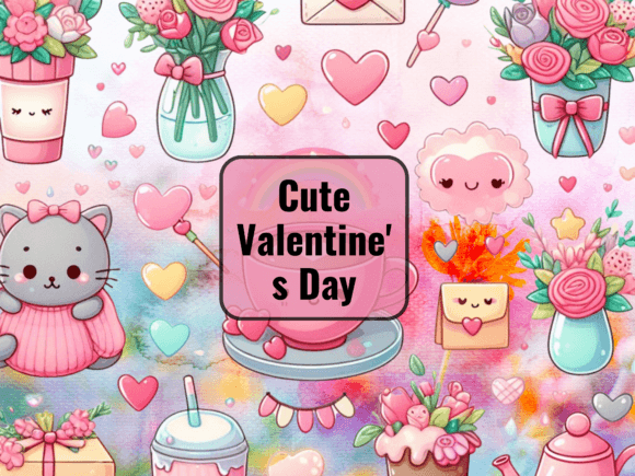 Download Cute Valentine's Day Png Bundle - Valentine Collection