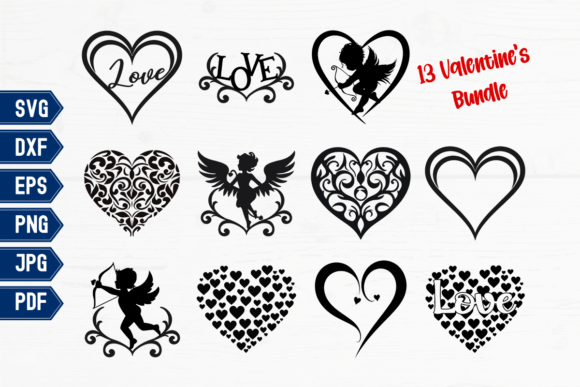 Download Hearts Cupids Valentine's Day Bundle - Valentine Collection