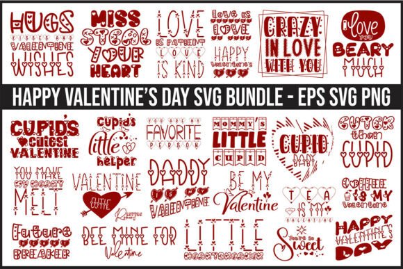 Download 25 SVG, Happy Valentine's Day Bundle SVG - Valentine Collection