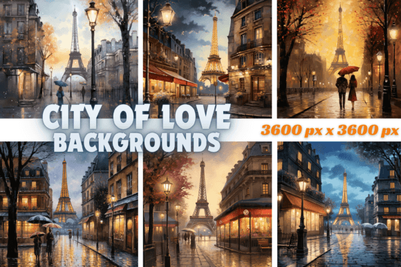 Download City of Love Valentine's Day Backgrounds - Valentine Collection