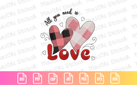 Download Cute Valentine Patchwork Style - Valentine Collection