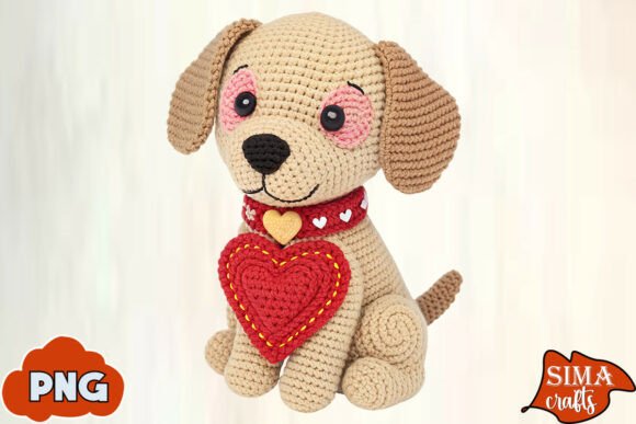 Download Yarn Crochet Dog Valentine Sublimation - Valentine Collection
